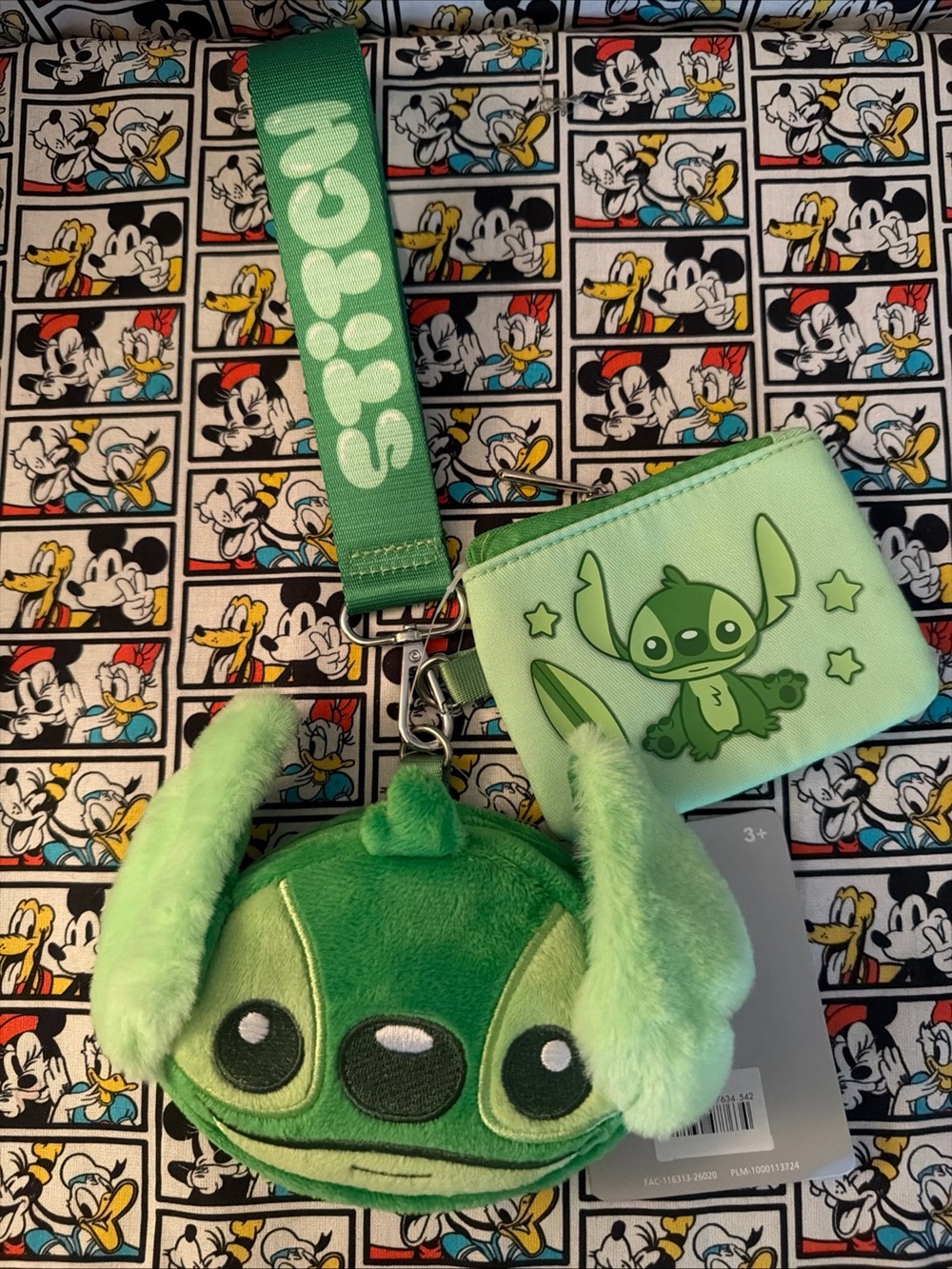 Disney Parks Stitch Wristlet Pouch Plush Coin Purse Set Lilo & Stitch NWT 2026